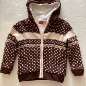 GLAM Boys 5T zippered, hooded sweater jacket